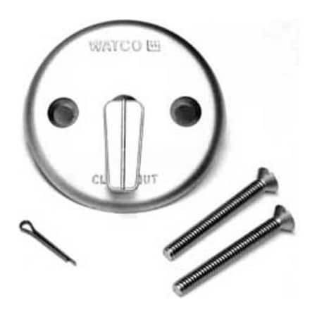 Eagle Mountain Products Watco 18702-BN Trip Lever Overflow Plate Kit, Two Screws, One Cotter Pin, Brushed Nickel 18702-BN